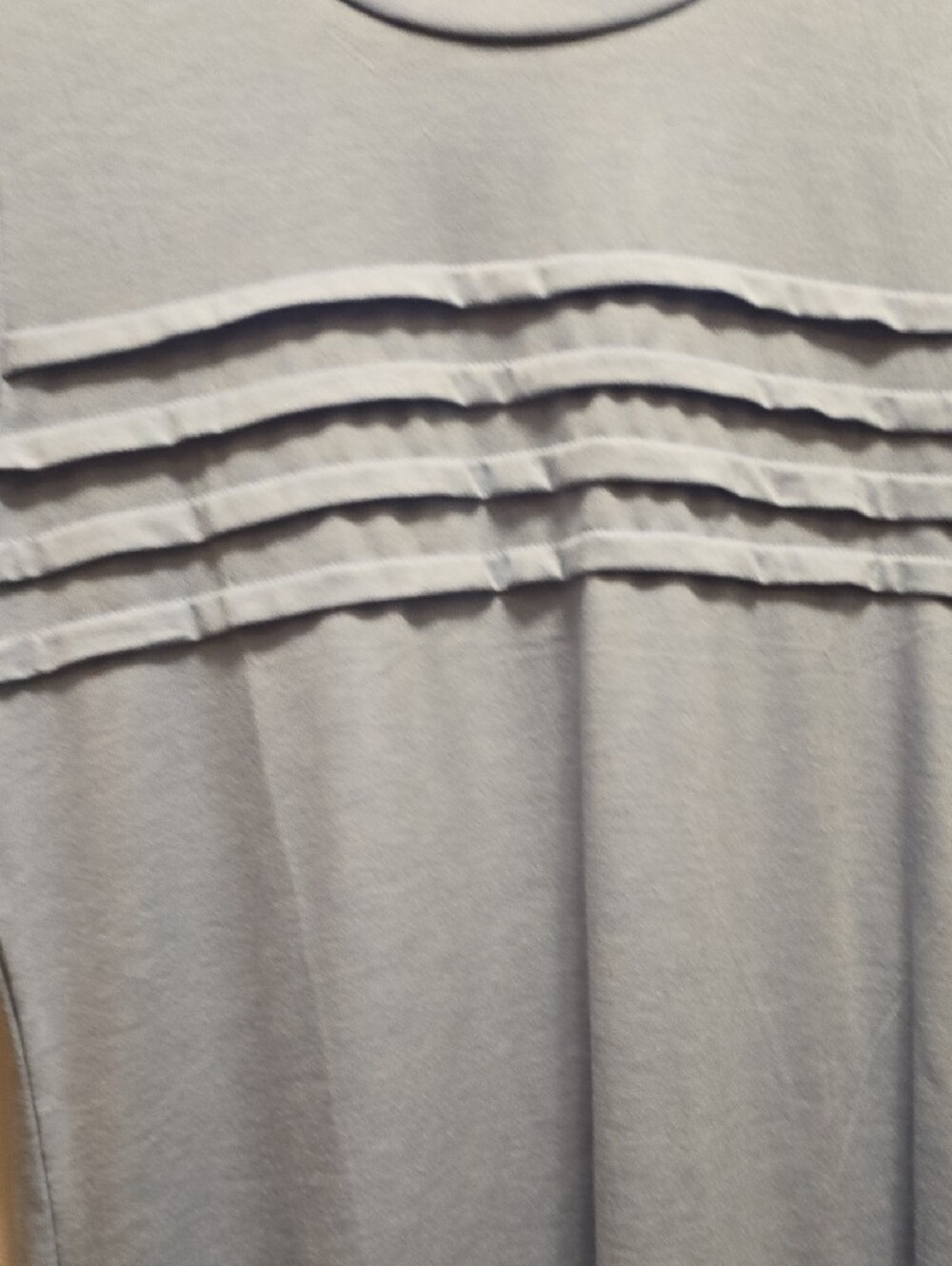 Light Blue Ruffle-Trim Women’s Top - Picture 5 of 9